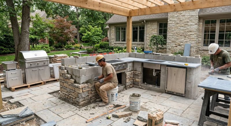 Outdoor Kitchen Construction in Alpharetta, GA