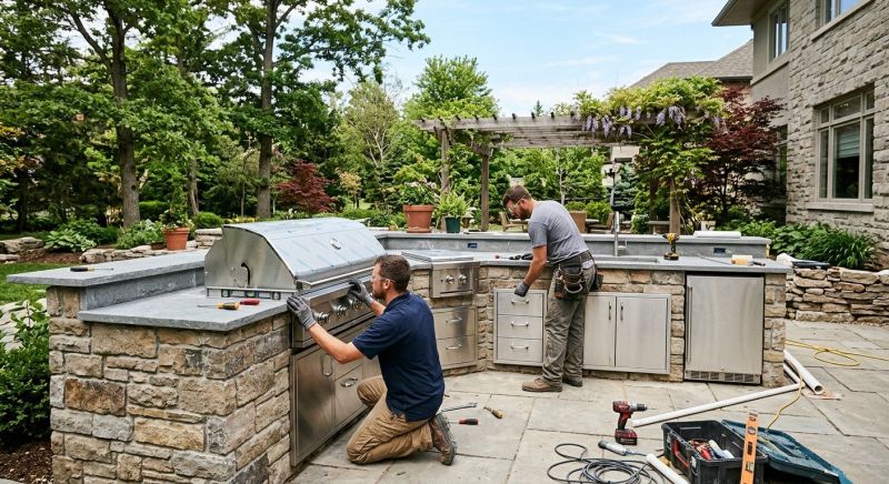 Outdoor Kitchen Installation in Conroe, TX