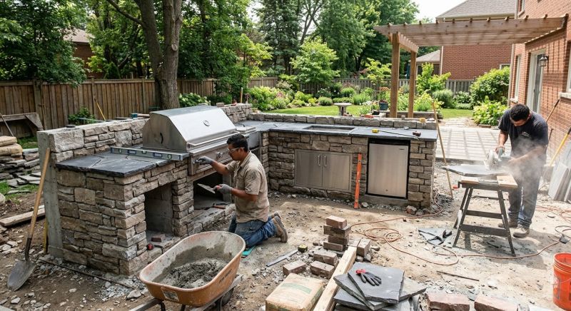 Outdoor Kitchen Installation in Katy, TX