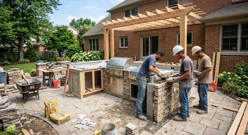 Outdoor Kitchen Remodeling in Conroe, TX